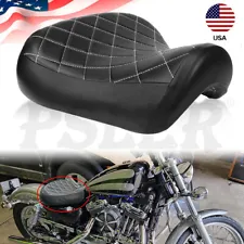 Front Driver Rider Solo Seat For Harley Sportster 883 1200 72 48 1983-2003 (For: 1998 Sportster 1200)