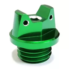 MotoSculpt Oil Fill Cap Plug for Kawasaki KDX200 KDX220 KDX250 - GREEN