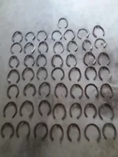 Lot of 50 Used Steel Horseshoes for Metal Work, Crafts Etc. Free Shipping!