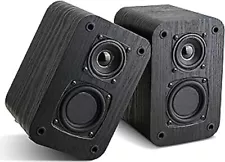 Passive Bookshelf Speakers for Home Theater Surround Sound, Home Desktop Stereo