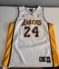 MENS KOBE BRYANT STITCHED LA LAKERS JERSEY SZ L DISTRESS # & LETTERS No Rip/sta