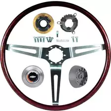 OER Rosewood Tilt Steering Wheel Kit 1967-1969 Chevy Camaro Impala Nova Caprice