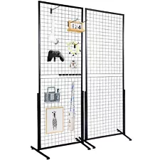 2' x 5.6' Grid Wall Panels Tower 2 Packs Wire Gridwall Display Racks