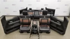 08 FORD F150 HARLEY DAVIDSON INTERIOR SEATS DOOR PANELS FLOOR CONSOLE CREW CAB