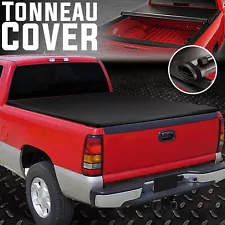 FOR 99-07 CHEVY SILVERADO/GMC SIERRA 6.5FT BED SOFT VINYL ROLL-UP TONNEAU COVER (For: 2002 Chevrolet)