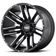 20 Inch Black Wheels Rims FOR Jeep Wrangler JK JL Moto Metal MO978 Set 5 FIVE