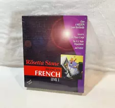 Rosetta Stone French/Francais Level 1 Set for PC Windows and Mac