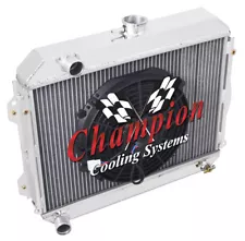 AL Champion 3 Row Radiator W/ 12" Fan for 1975 - 1979 Toyota Corolla #CC482 (For: 1979 Toyota Corolla)