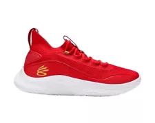 Under Armour Curry Flow 8 Chinese New Year CNY Red Gold Basketball Shoes Mens 8