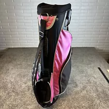 XV 460 Pink Ladies 8 Slot Golf Bag Pink Black With Rain Cover