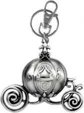 Disney Princess Cinderella Pumpkin Carriage Key chain Pewter Keyring