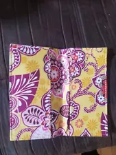 VERA BRADLEY Bali Gold Checkbook Cover