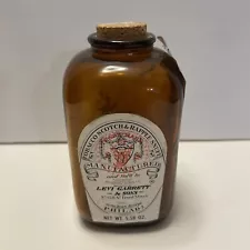 Vintage Levi Garrett & Sons Tobacco Scotch Rappee Snuff Bottle with Cork