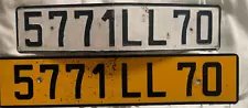 Citroen 2CV French License Plates