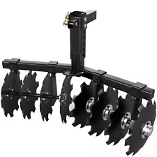 32" Cut Width Disc Plow Harrow With 2" Receiver Hitch Mount for ATVs /UTVs Heavy