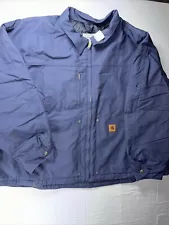 Carhartt Men’s Construction Jacket Size 5XL Blue NWT