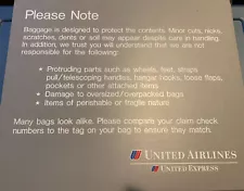 United Airlines Baggage Bag Room Sign - A Must For The United Collector