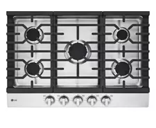 LG CBGJ3023S 30" Built-In Gas Cooktop w/ 5 Burners Easy Clean Stainless