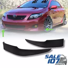 For 11-13 Toyota Corolla Front Bumper Body Lip Valance Kit Spoiler Left+Right (For: Toyota)