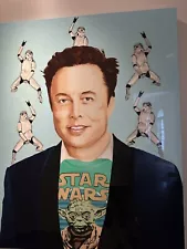 Ashley Longshore Original Elon Musk Contemporary Art 60x48 Storm Troopers