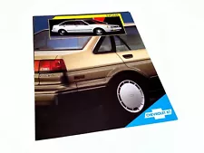 1987 Chevrolet Nova Information Sheet Brochure