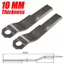 2PC 10MM Heavy Duty AR400 Steel For Mower King Skidsteer Brush Hog Cutter Blades