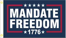 3x5 MANDATE FREEDOM 1776 FLAG House Banner Brass Grommets Super Polyester 100D