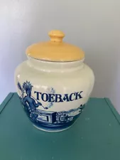 Toeback Tobacco jar