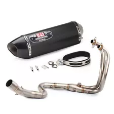 Carbon Fiber Exhaust 420mm System Header Tail Pipe For Kawasaki Z250 Ninja 300