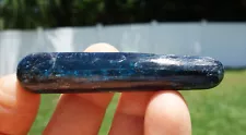 Deep Shimmering BLUE KYANITE Crystal Healing Polished Massage Wand For Sale