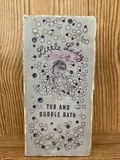 Vintage Little Lady Soap Bubble Bath Blue Package BOX ONLY