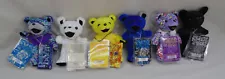 Lot 6 Grateful Dead Liquid Blue Dancing Bears Limited Edition 7" Plush w/Tags