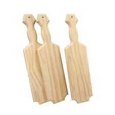 15 Inch 3 Pack Unfinished Wood Paddles Wooden Greek Paddles for Crafts Sorori...