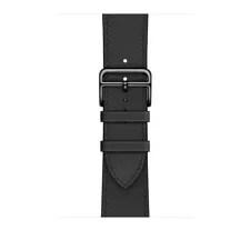 Hermes Noir Swift Single Tour Space Black (BAND ONLY) 42mm 44mm 45mm Apple Watch