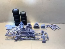 1/25 scale super late model dirt track race car chassis, model car