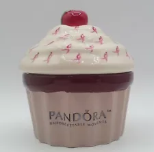 Pandora Ceramic Gift Box Cupcake 'Running Ribbons'