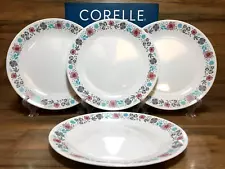 SET OF 4 - CORNING CORELLE - NORDIC BLOOM - 10 1/4" DINNER PLATES - NEW