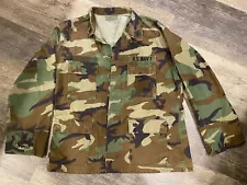 US Navy Seal Woodland BDU Uniform Field Shirt Blouse -Large