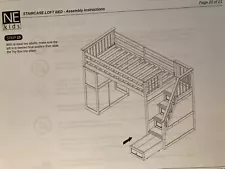 NE KIDS LOFT BED W/ 2nd bed