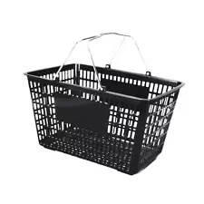 Shopping Basket Retail Store Use Market Grocery Supplies Black Retail Basket