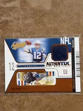 2004 Fleer Authentix Tom Brady JA-TB Game Worn Jersey 72/75