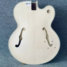 Unfinished Maple Full Hollow Body Jazz Guitar DIY Project