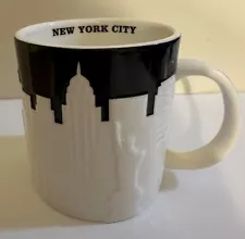 Starbucks 2012 New York City 3D Relief Coffee Mug / Cup Skyline NYC Taxi Cab