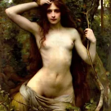 "The Wood Nymph" | Old Masters | Pre Raphaelite | Original Signed Titled Giclee