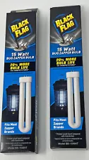 BB-15WHT Black Flag 15 Watt Bug Zapper Bulb Lot of 2 New