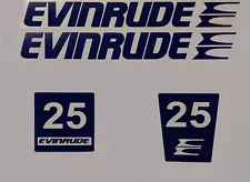 For EVINRUDE Outboard 25 H.P. universal decals! 16 colors! Ships Free!