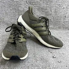 Adidas Ultra Boost Ultraboost 3.0 Mens Size 10 Trace Olive Leather Cage Sneakers