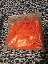 100 GATEWAY FEATHERS 5" LEFT WING ORANGE ARROW FLETCHING FEATHER FLETCH