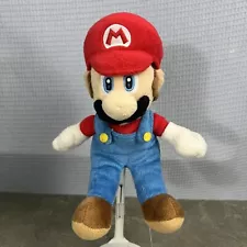 ð¥ Super Mario Bros. Wii Mario Sitting Plush 2010 W/Mfg Tag Nintendo Plushy Game