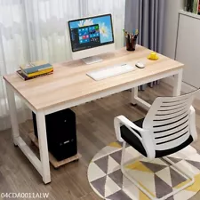 PC Laptop Workstation Wood Computer Table Writing Study Desk Office Furniture